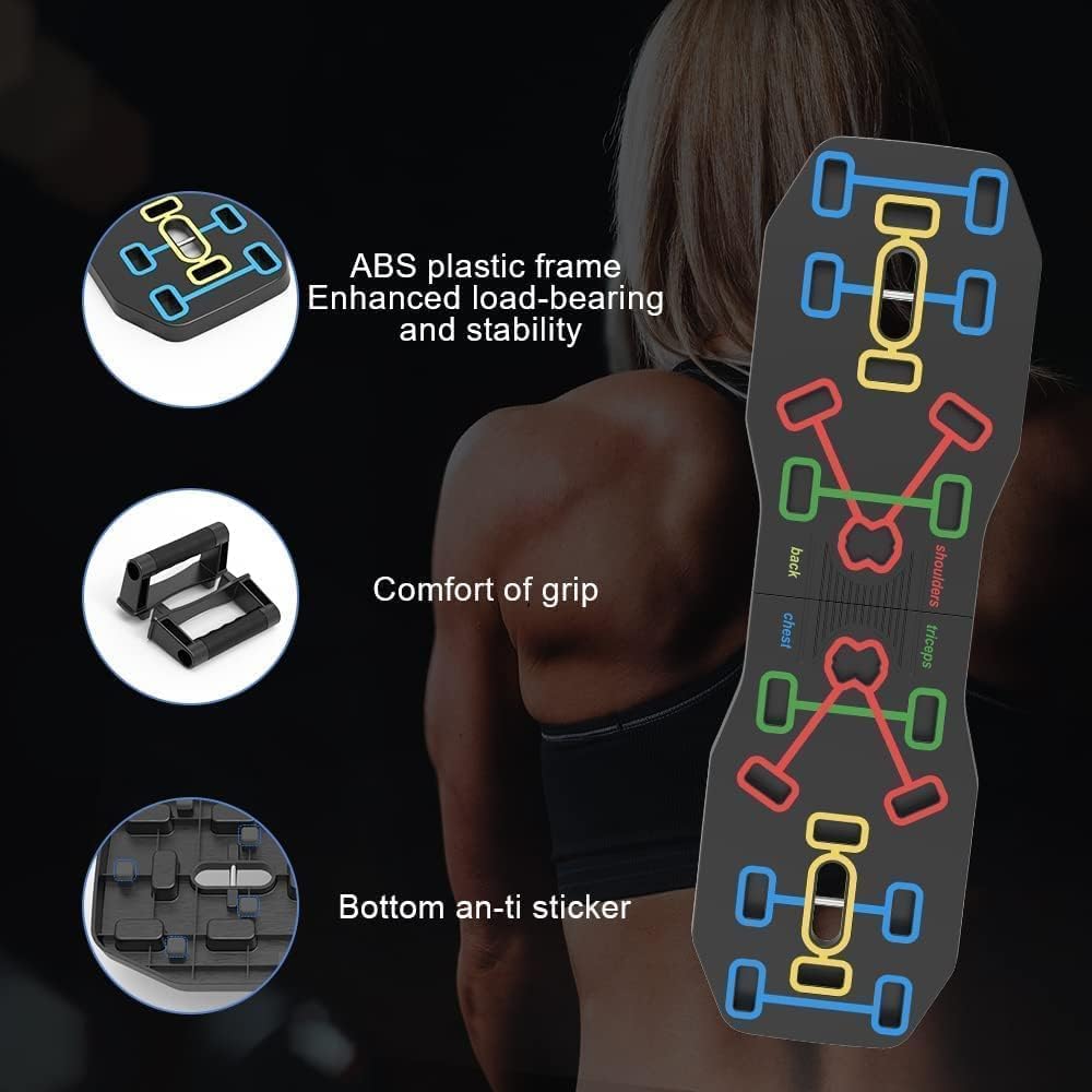 AERLANG Push Up Board 10 in 1 Portable Foldable Push Up Training Equipment
