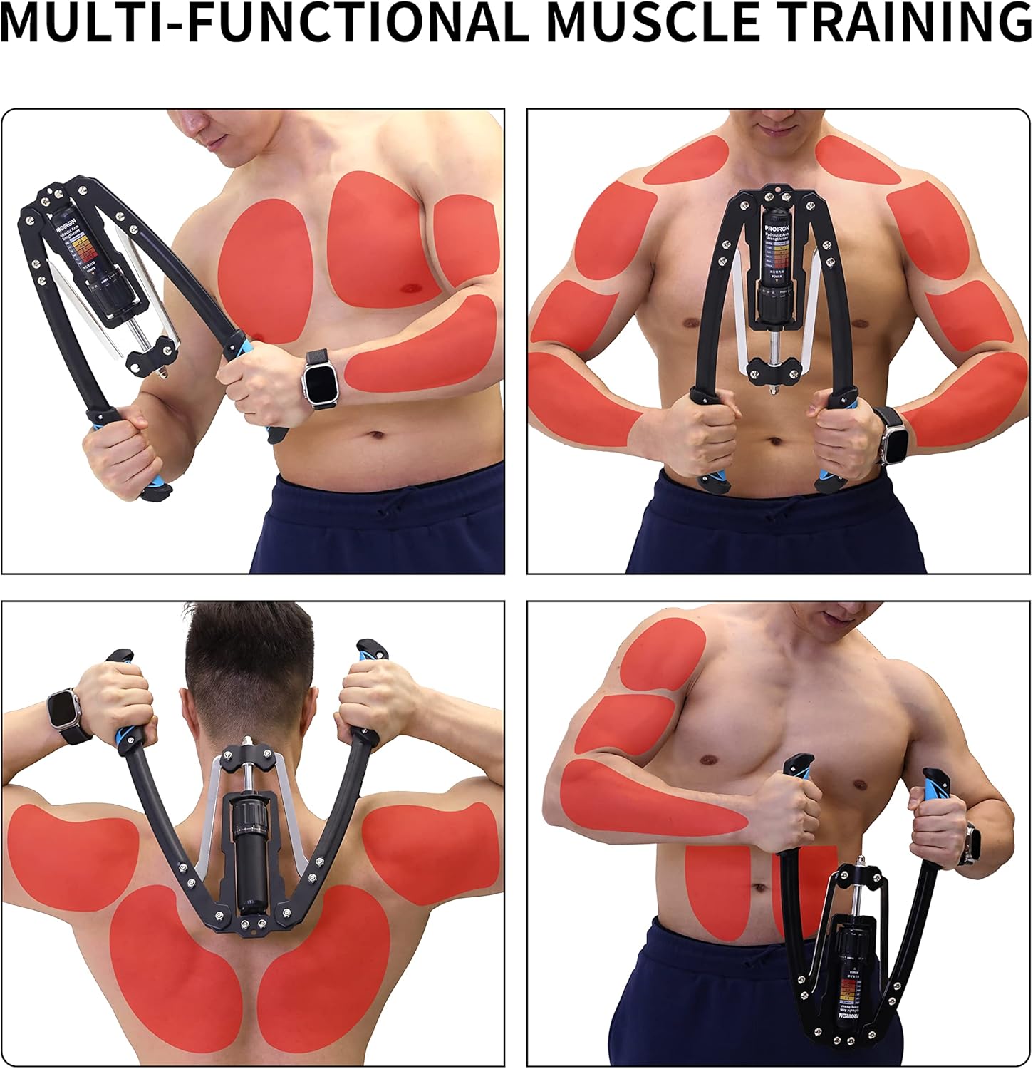 PROIRON Twister Arm Exerciser 10-200kg Hydraulic Power Chest Expander Strength Training Equipment