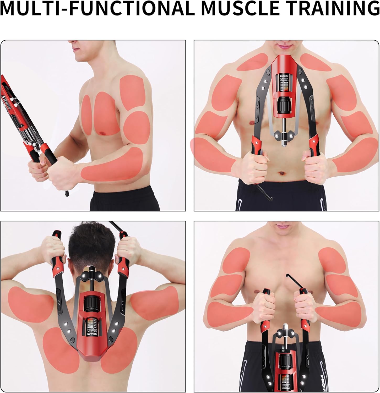 PROIRON Twister Arm Exerciser 10-200kg Hydraulic Power Chest Expander Strength Training Equipment