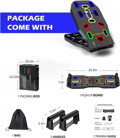 AERLANG Push Up Board 10 in 1 Portable Foldable Push Up Training Equipment
