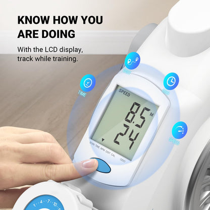 MERACH Mini Stepper Machine 150KG Capacity with Resistance Bands Stair Step Exercise Equipment