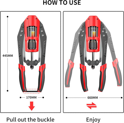 PROIRON Twister Arm Exerciser 10-200kg Hydraulic Power Chest Expander Strength Training Equipment