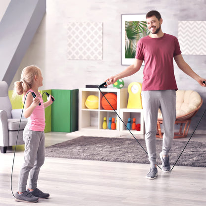 Jump Rope Tangle-Free Rapid Speed Cable with Ball Bearings Adjustable Foam Handles Fitness