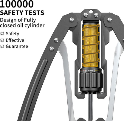 PROIRON Twister Arm Exerciser 10-200kg Hydraulic Power Chest Expander Strength Training Equipment