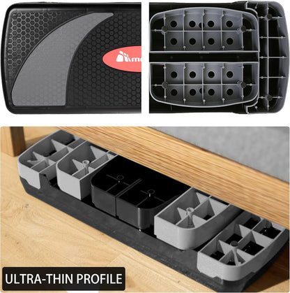 METEOR Aerobic Step Platform 3-Level Adjustable Stepper 200kg Capacity Non-Slip Surface Cardio Training