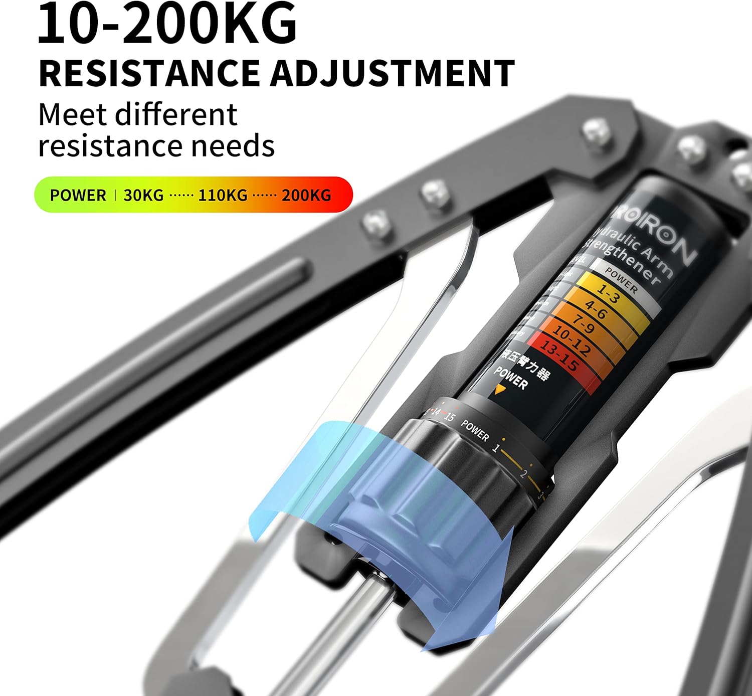 PROIRON Twister Arm Exerciser 10-200kg Hydraulic Power Chest Expander Strength Training Equipment